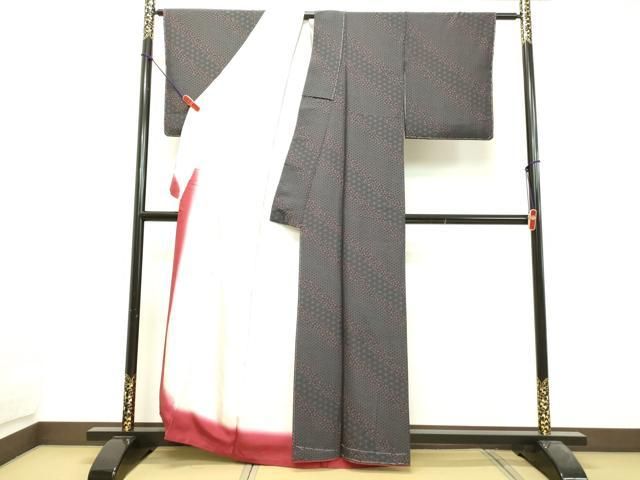 平和屋着物●江戸小紋　花唐草文　正絹　逸品　未使用　DAAU0637tw 平和屋着物○江戸小紋 花唐草文 正絹 逸品 未使用 DAAU0637tw - メルカリ