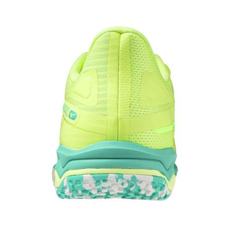 ミズノ MIZUNO ウエーブエクシードライト2 OC テニス ソフトテニス シューズ 砂入り人工芝 クレーコート 61GB2317 47イエロー×グリーン×ホワイト LLC-HASEGAWATOSO_COM