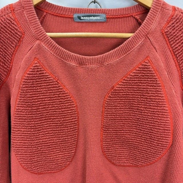 ヴィンテージ82's ISSEY MIYAKE ダメージトレーナー Mサイズ ISSEY MIYAKE MEN 80's 筆タグ クロップド スウェット FADE