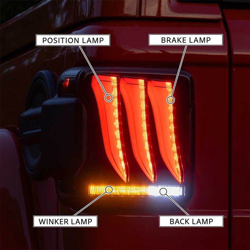 VALENTI ヴァレンティ JEEP ジープ ラングラー JL系 ジュエル LED テールランプ ULTRA ブラック スモーク レッド パーツ TJJLWGLU-RG-1 TJJLWGLU-SG-1 テール 保安基準適合 車検対応 純正交換タイプ 1年保証 FFCRYSTALESIA_COM