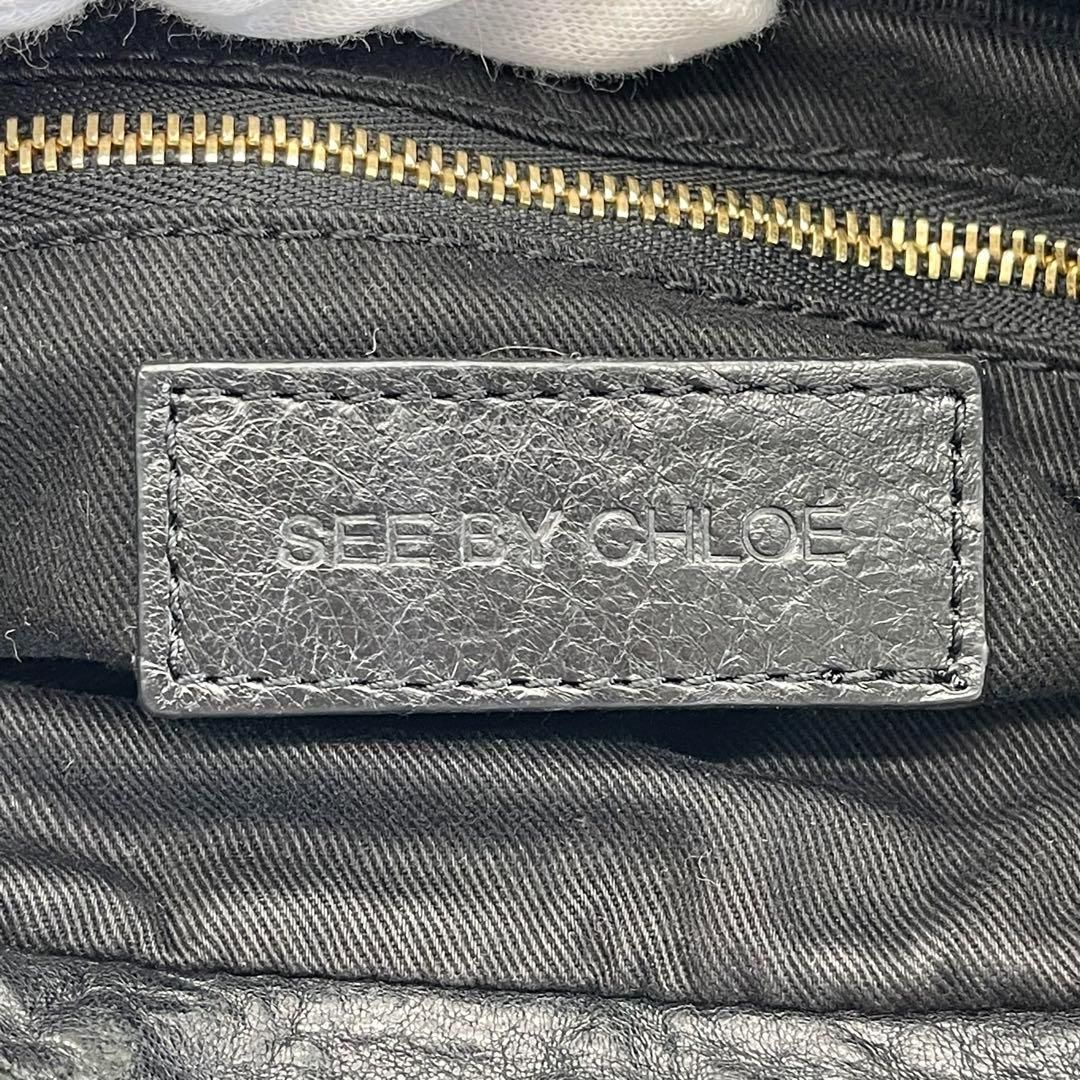 ✨️美品✨️SeeByChloe ショルダーバッグ 斜めがけ 肩がけ ブラック