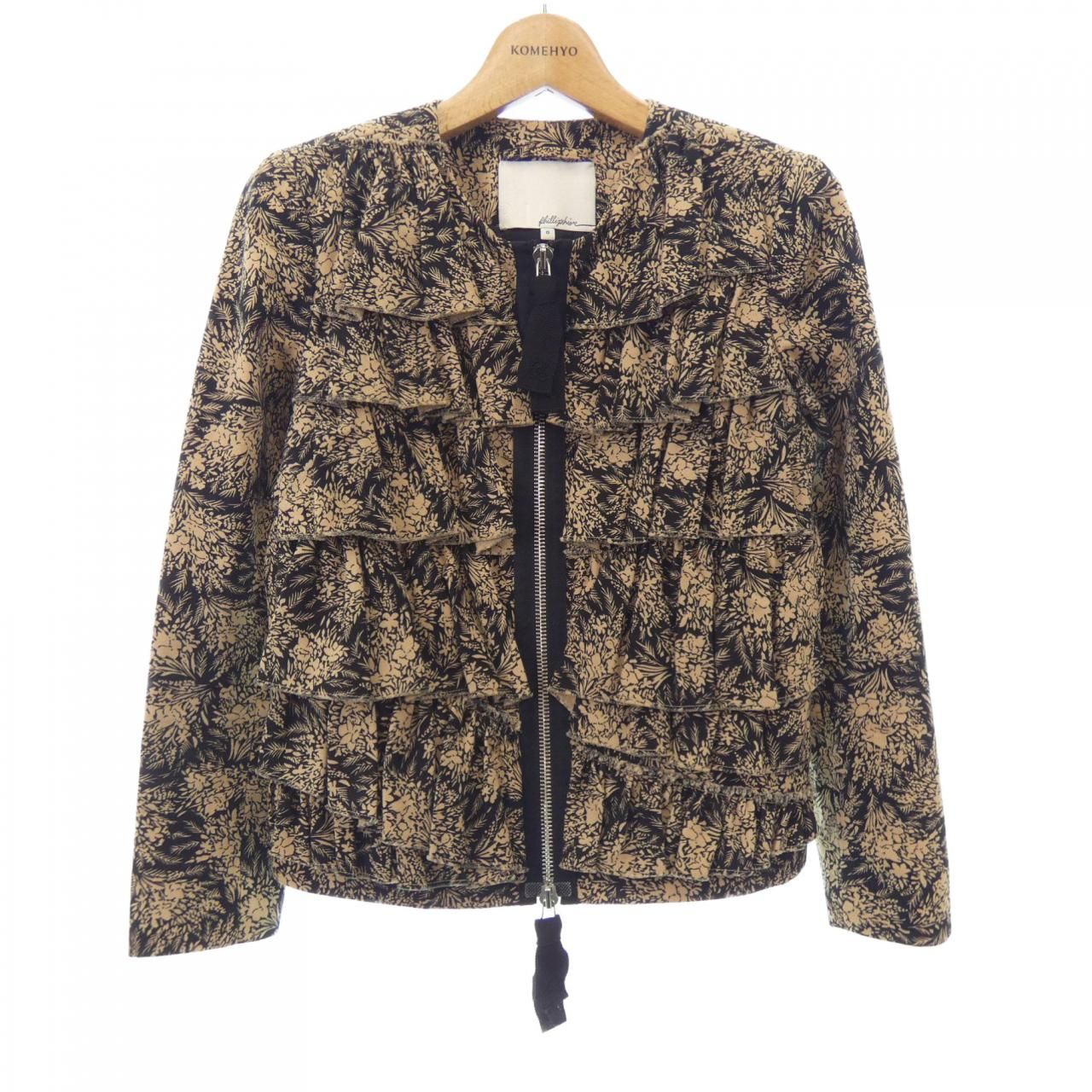 美品3.1 Phillip Lim フラワー刺繍 ジャケット 3.1 Phillip Lim - Midnight Floral Loop Embroidery Loose Fit