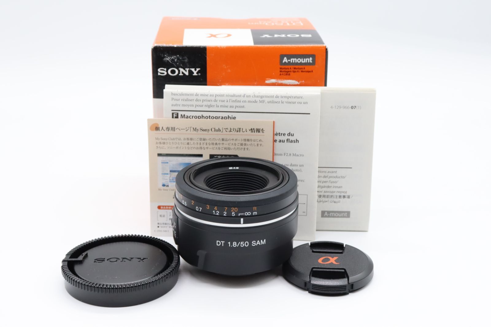 ほぼ新品】ソニー SONY 単焦点レンズ DT 50mm F1.8 SAM APS-C対応