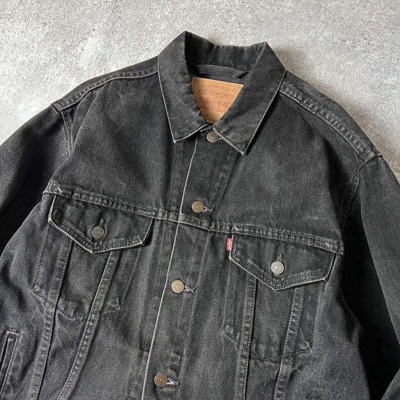 90s USA製 Levis 70507 ブラック デニム ジャケット M / 90年代