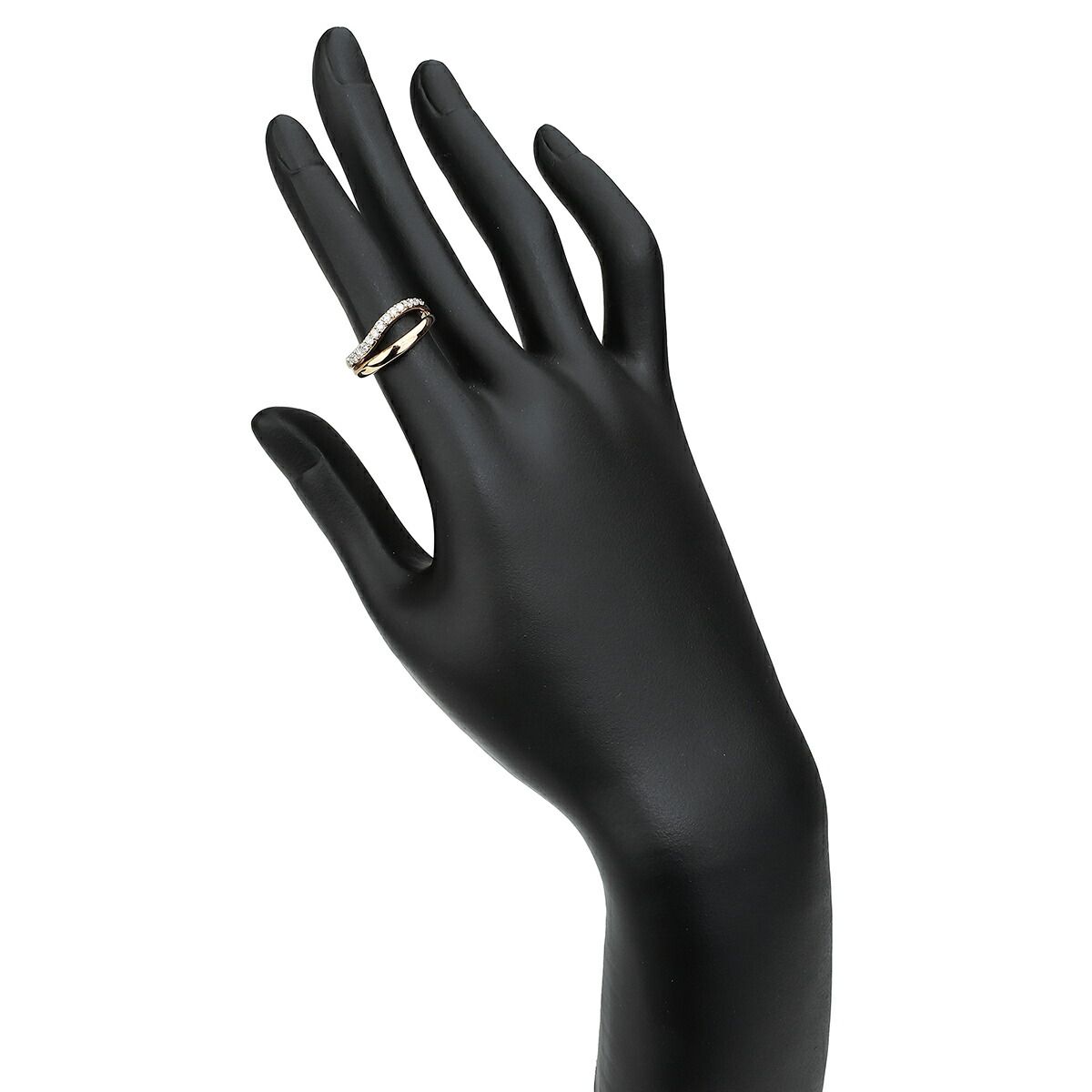 リング 指輪 ダイヤモンド 0.23ct K18 9号 中古 プレラブド 返品OK  