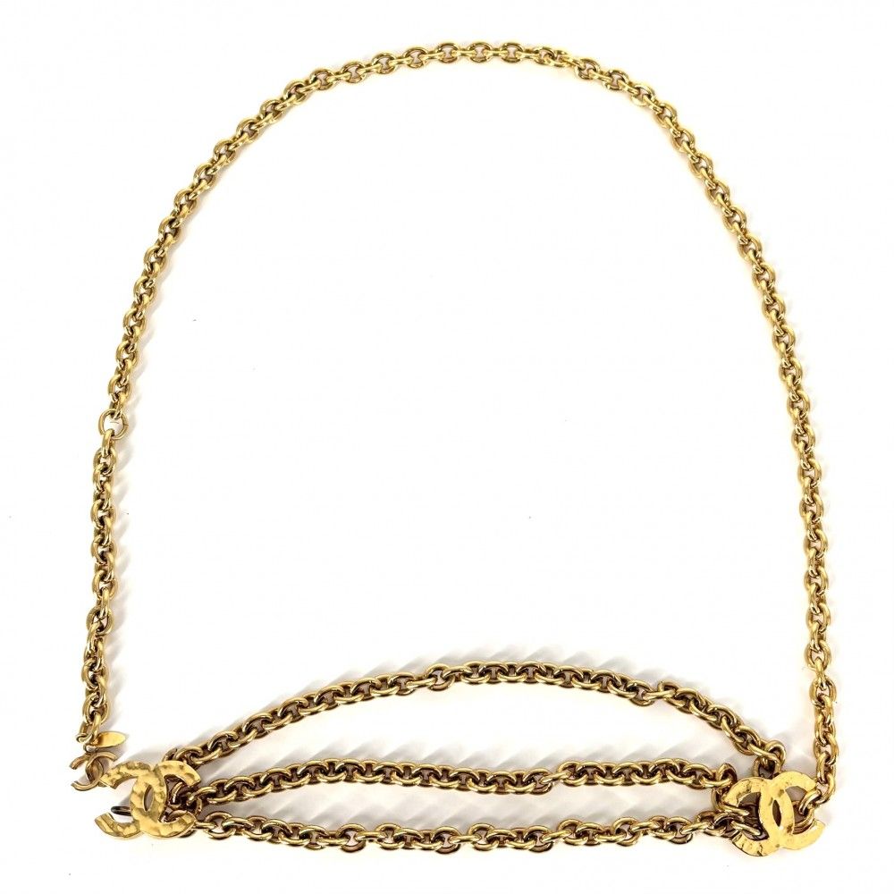 シャネル ベルト レディース チェーンベルト ココマーク ファッションアイテム ヴィンテージ CHANEL GP ゴールド 品