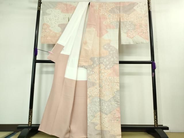 平和屋本店 上 訪問着 紬地 辻が花 高島屋扱い ♥ DZAB0873kh5