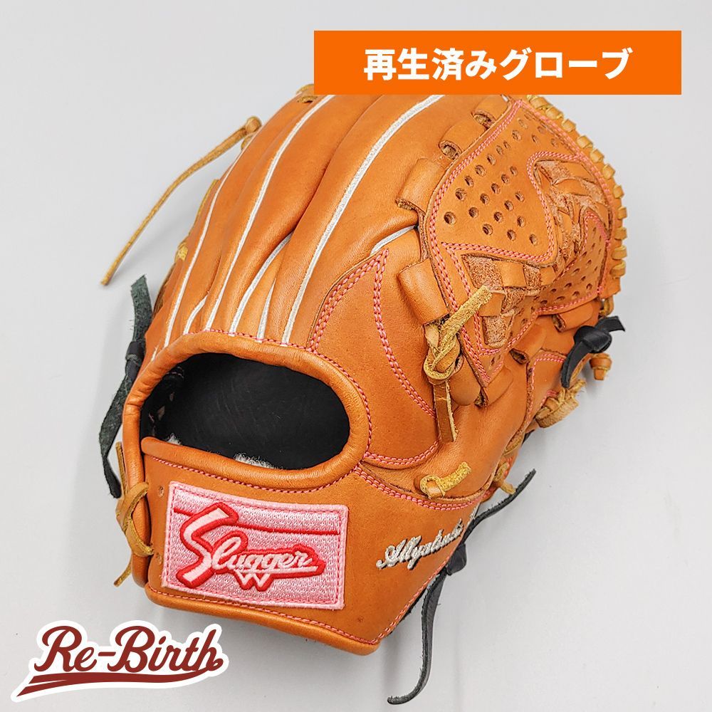 【クリーニング済み 】 スラッガー 軟式グローブ / 内野手用 型付け済み (slugger グラブ)[KA415]