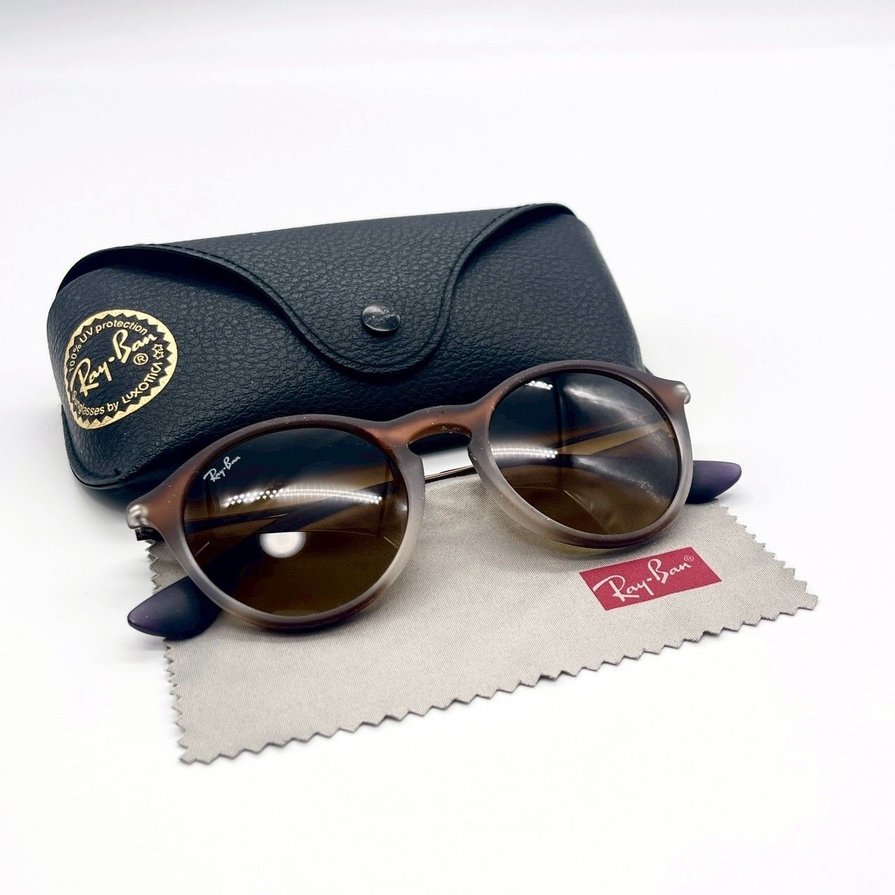 レイバン サングラス プラスチック ブラウン グレー ブラック 美品 70728 レイバン シグネットLX ブラック ゴールド サングラス 激レア