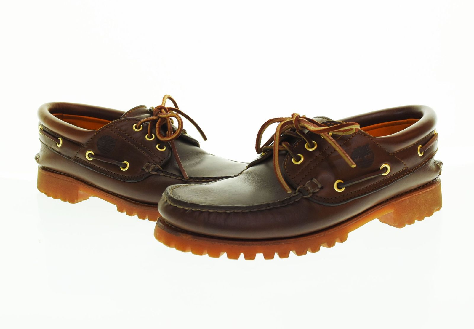ティンバーランド Timberland 3EYE CLASSIC LUG スリーアイ クラシック ラグ AUTHENTIC HANDSEWN BOAT SHOE 30003 メンズ靴 デッキシューズ ブラウン 8.5M 103S-1019