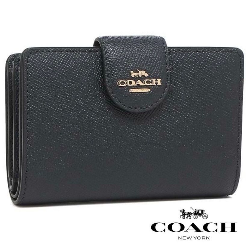 ✯新品✯ COACH コーチ 二つ 折り財布 折財布 ヘリテージ×新作