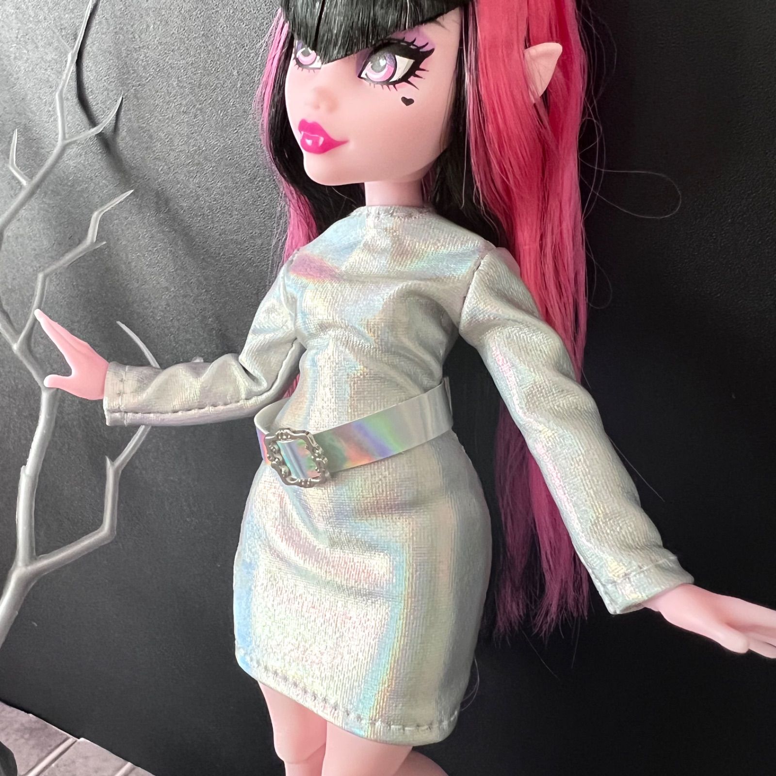ハンドメイド 新モンスターハイ ドール服 ワンピース&ベルト
