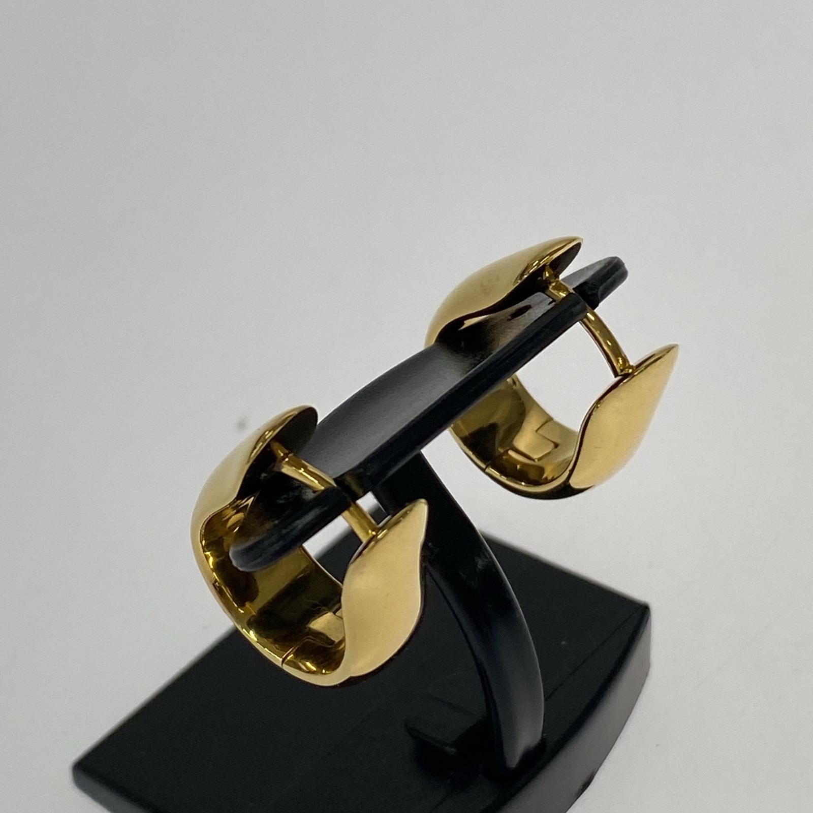TOMWOOD アイスフープスモールゴールドピアス