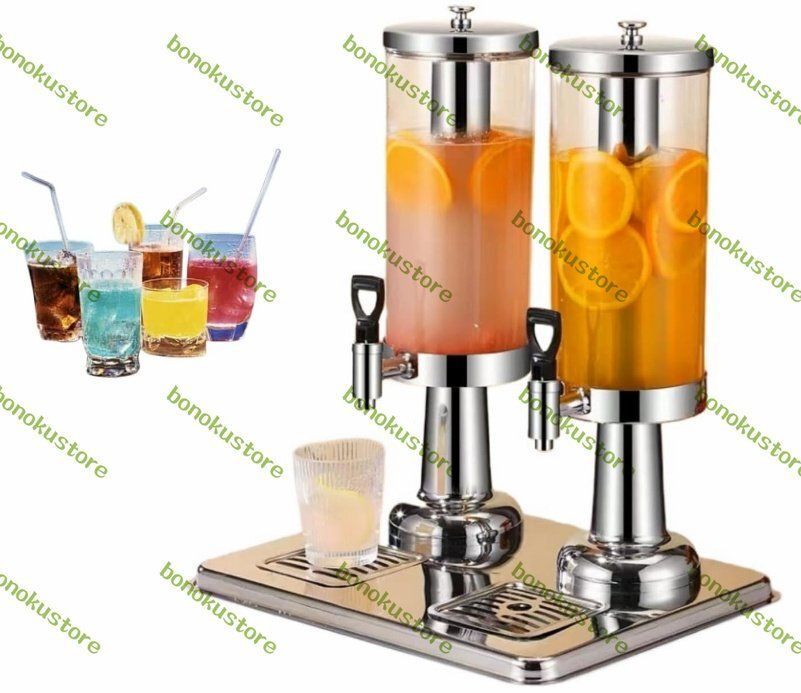 飲料ディスペンサー ウォーターディスペンサー 蛇口付き 冷たい飲み物と温かい飲み物用 氷容器付き パーティーや日常使用 家庭用|業務用 6L