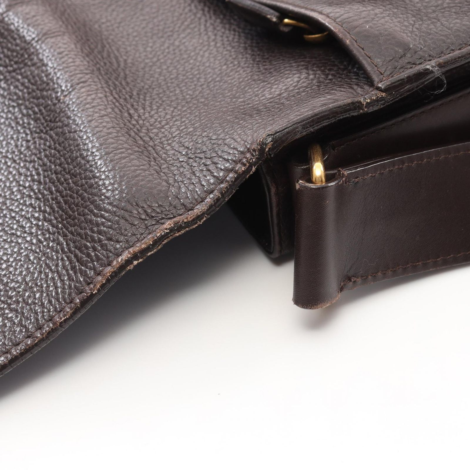 トムフォード TOM FORD ショルダーバッグ ダークブラウン レザー  