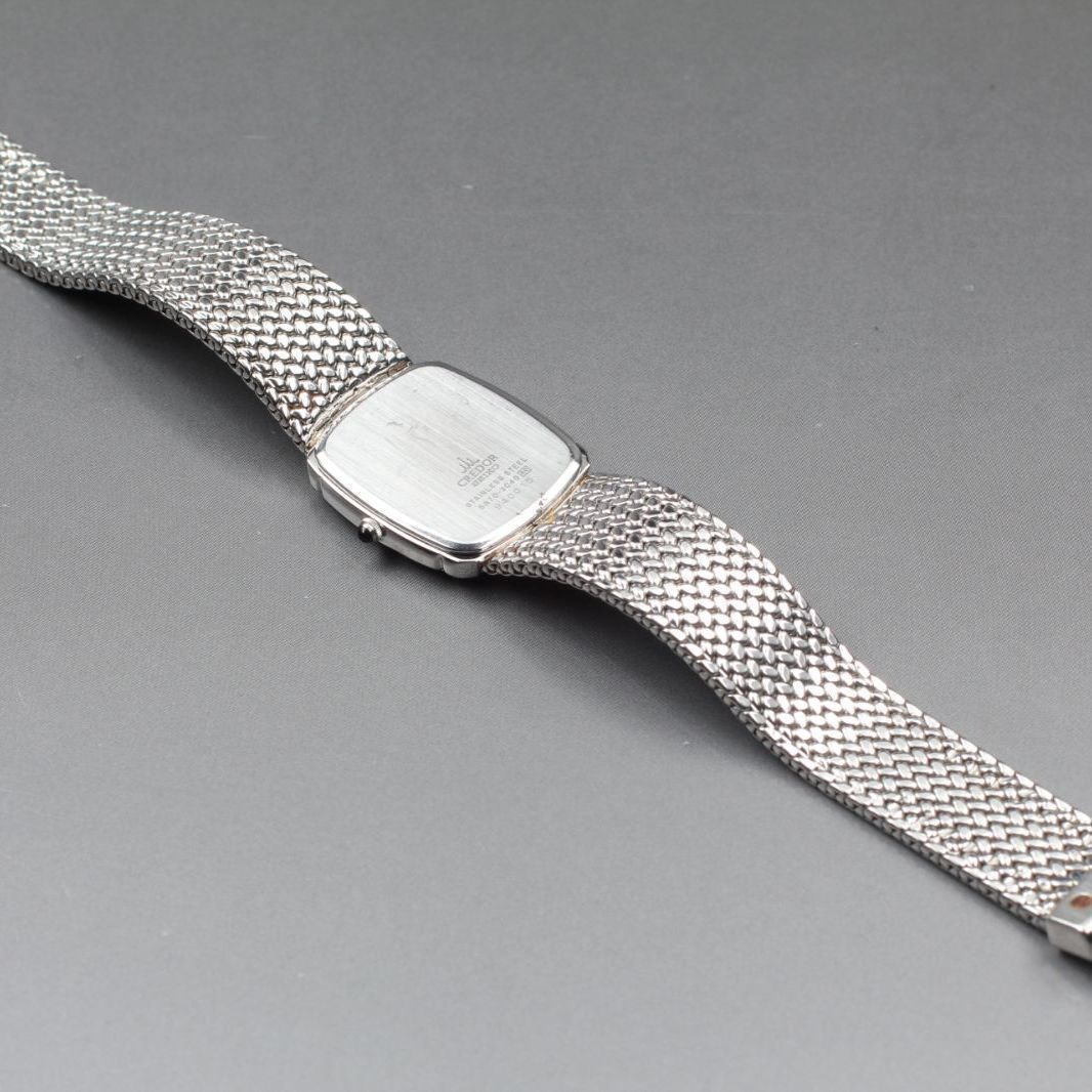 【希少.】SEIKO CREDOR クレドール 腕時計 5A70-3C40 194 【美品 稼働】 Seiko Credor 5A70-3C40 Blue Silver