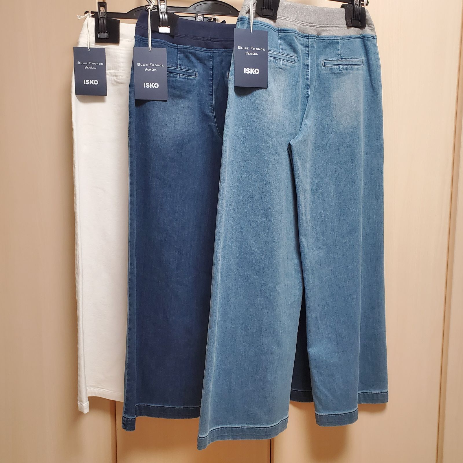 BLUE FRONCE デニム ワイドパンツ サイズ42 新作【BLUE FRONCE｜ブルーフロンセ】 ISKOデニムワイドパンツ M