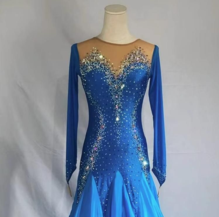 オーダーメイド社交ダンス衣装スタンダードドレス 色変更可