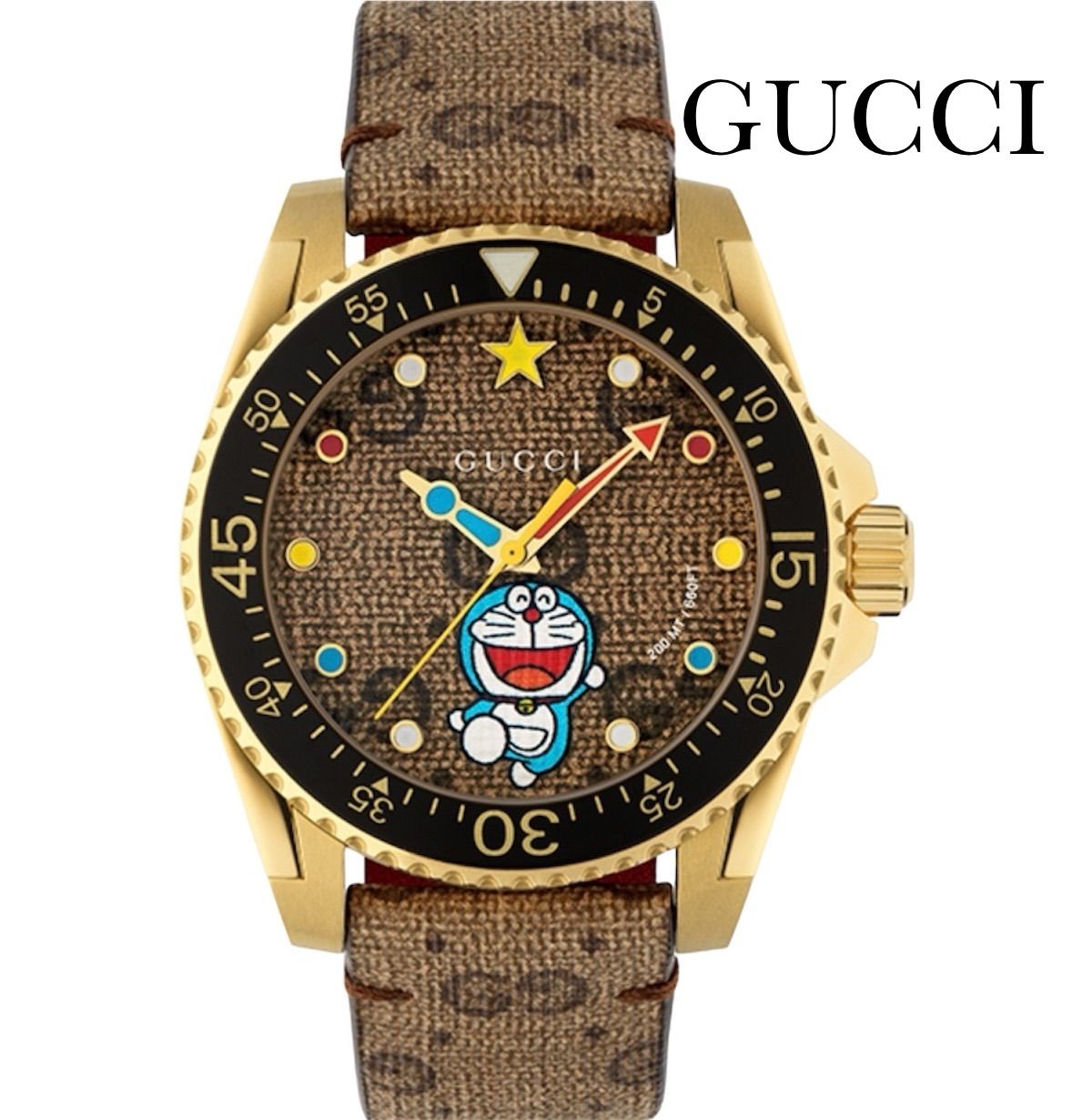 専用【超レア！初コラボ商品】DORAEMON x GUCCI ウォッチ 30周年 超レア！初コラボ商品】新品 DORAEMON x GUCCI ウォッチ 30周年
