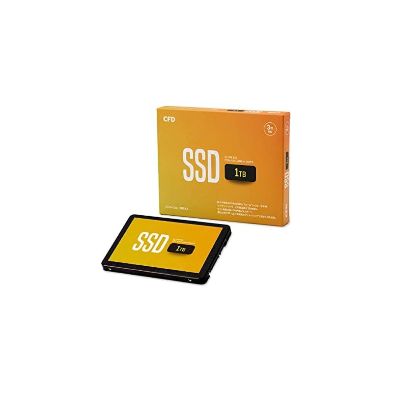 CFD MGAX シリーズ SATA接続 2.5型 SSD (1TB) 3D NAND TLC採用 (読み取り最大530MB/S) SATAIII 6Gbps 2.5 インチ 内蔵SSD1TB CSSD-S6L1TMGAX 国内メーカー