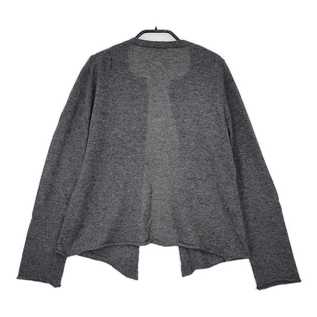 n 100 n-1032 カシミヤ サイズ34 カーディガン グレー レディース エヌワンハンドレッド 5-0921 T∞