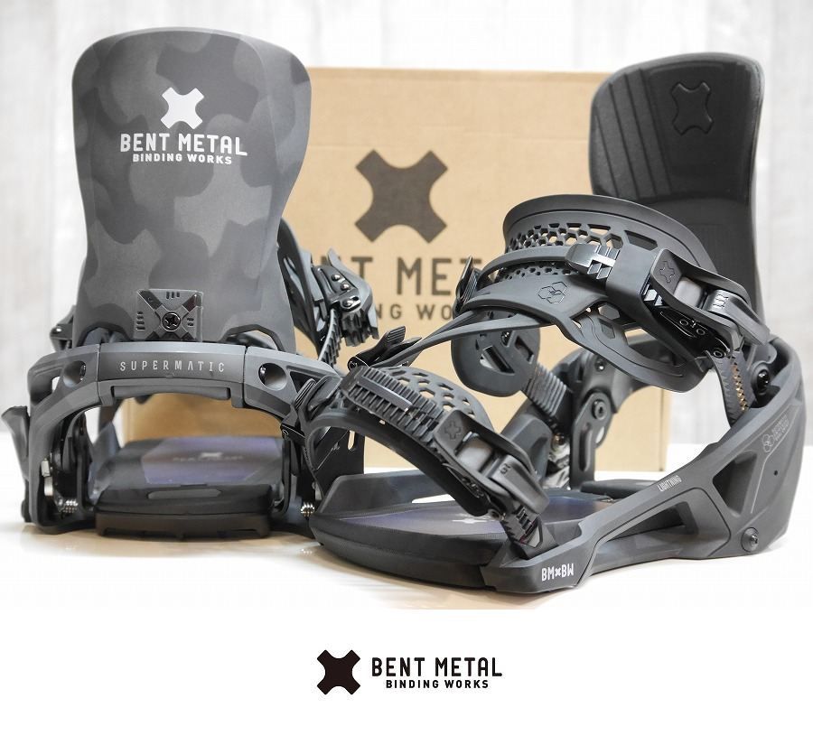 26 BENTMETAL LIGHTNING SUPERMATIC - BLACK - Lサイズ 正規品 保証付 スノーボード バインディング