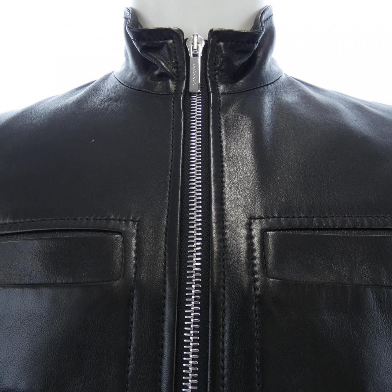 ディオールオム DIOR HOMME レザーライダースジャケット