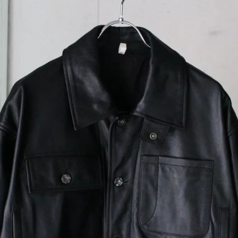 CCU Chore Jacket - Cow ジャケット 牛革 レザージャケット メンズ