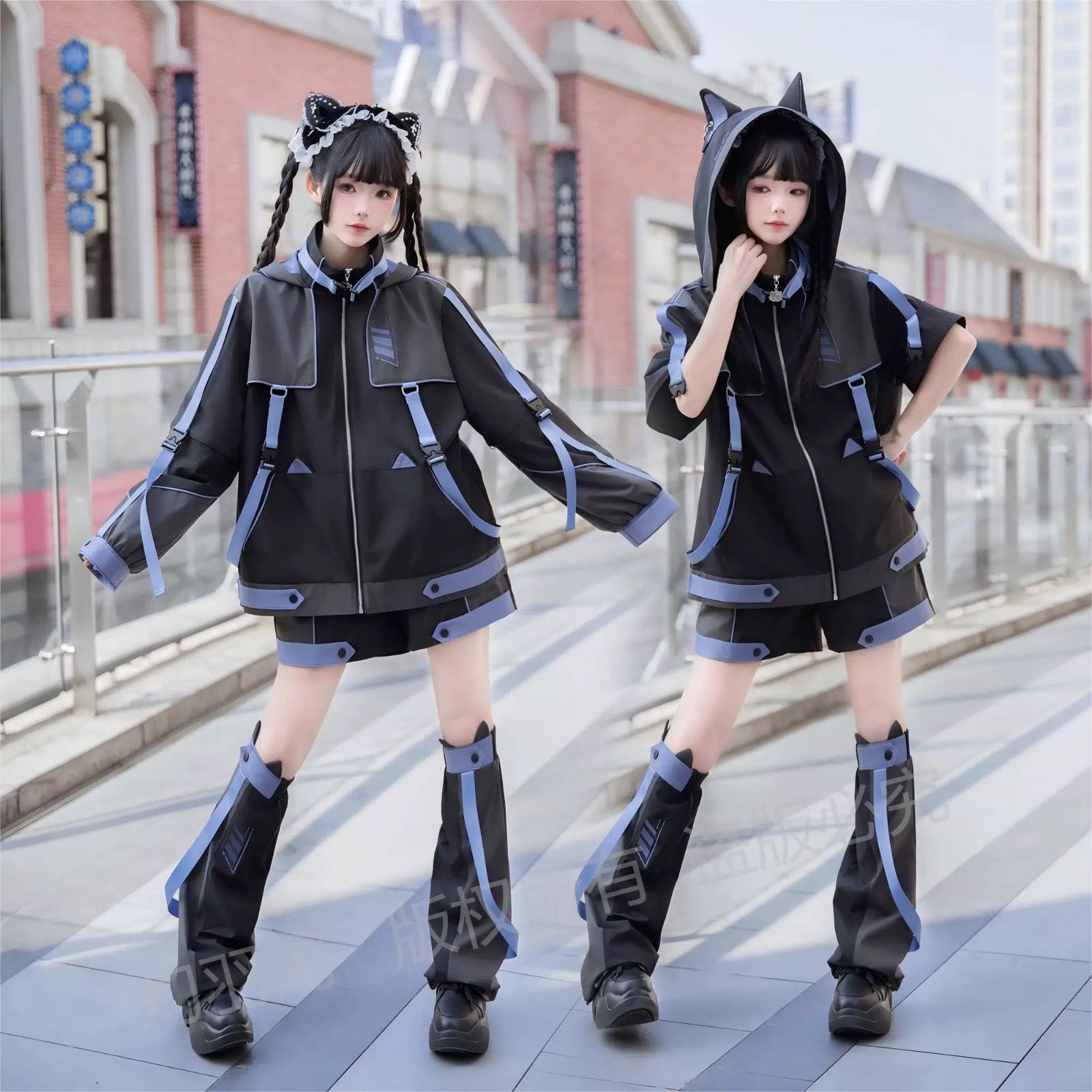パーカーのみ✴︎ サブカル 猫耳 猫 サイバー ファッション 服 原宿