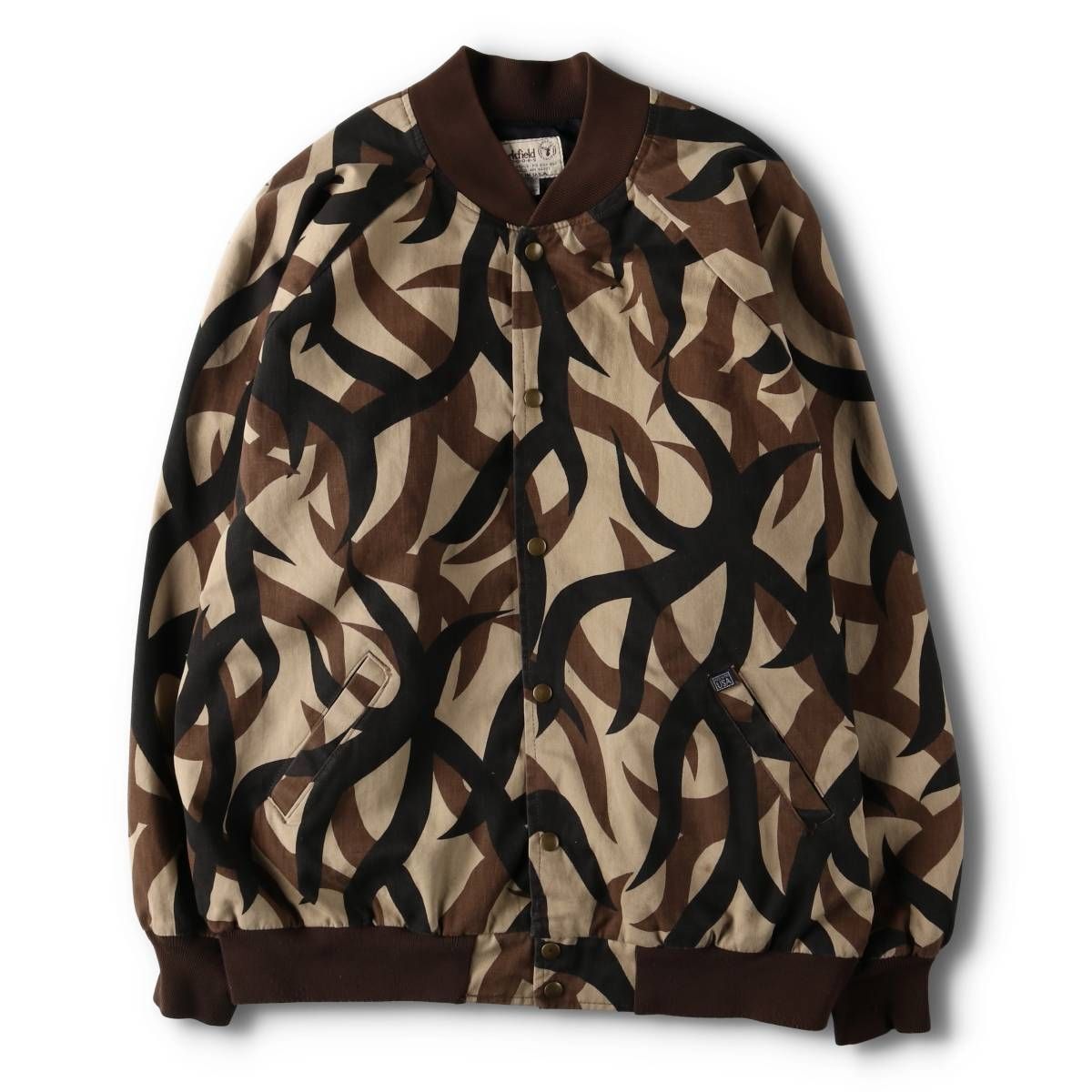 古着 90年代 CLARKFIELD 迷彩柄 トライバルカモ コットンブルゾン USA  