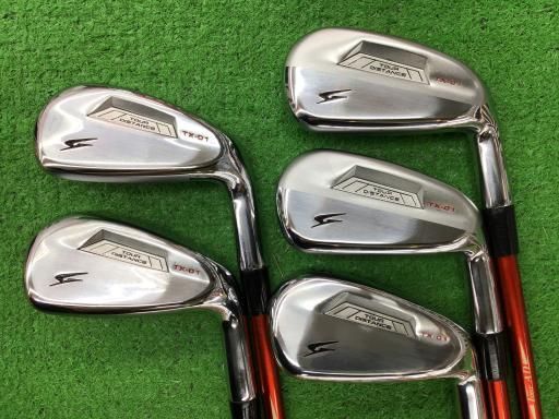 つるや GOLDEN PRIX TX-01 5S アイアンセット IR リシャフト フレックスその他 メンズ 男性用 右利き 右用 Cランク ゴルフクラブ