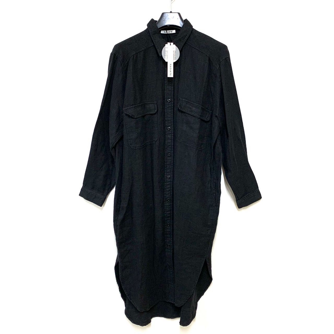 ヤマダヤラディエイトワンピース RADIATE】ラディエイト/ロングシャツワンピース/ラミー