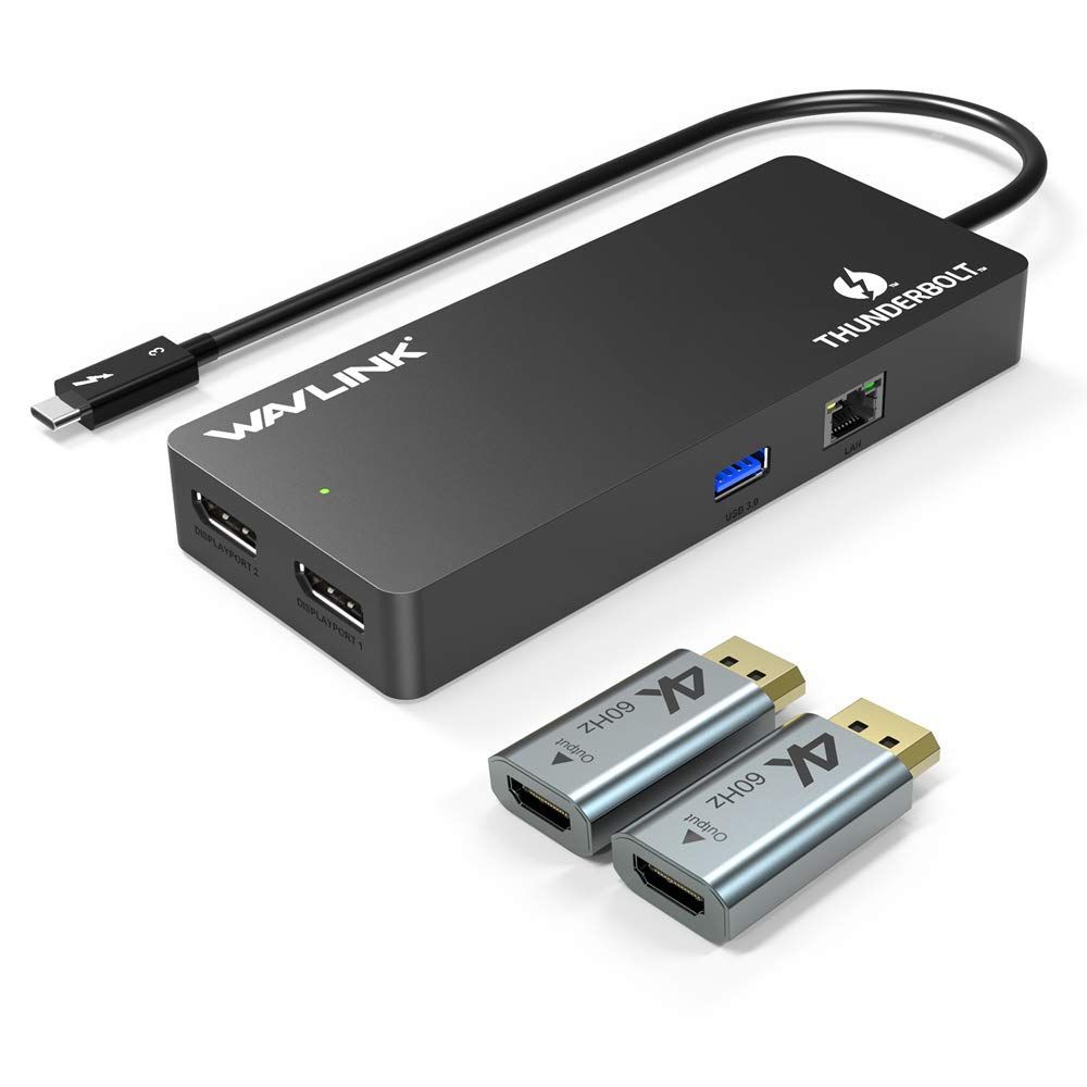 在庫処分 Dock ドッキングステーション|デュアル Mini 4K|最大5K ディスプレイ出力|2×DP出力ポート|THB3 3 USB-Cポート|USB3.0 Aポート|ギガビットイーサネットポート搭載 Windows11|10及びその以降 Mac Th