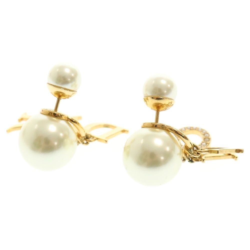 DIOR (ディオール) トライバル ロゴ ラインストーン フェイクパール