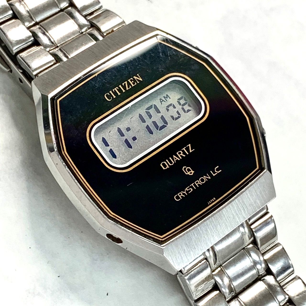 超希少品⭐️ CITIZEN CRYSTRON LC】 シチズンクォーツ クリストロンLC Liquid Crystal 1978年製 4-  097181 TA ALL STAINLESS STEEL ヴィンテージですが稼働品 （AYA） - メルカリ