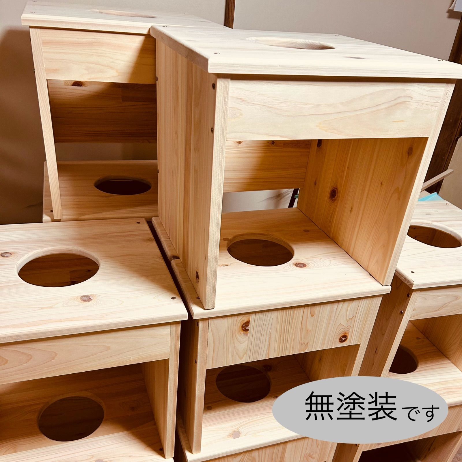国産ヒノキ椅子のよもぎ蒸しセット