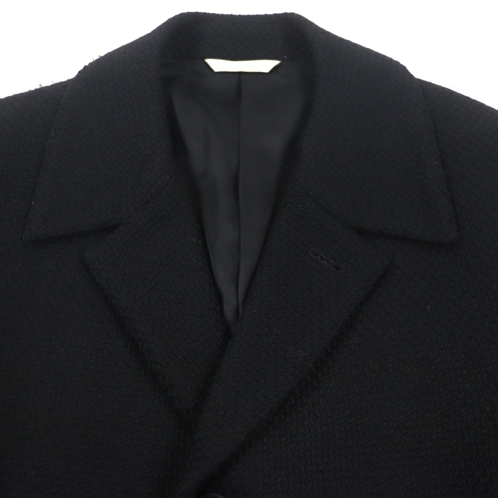 【美品】 ポールスミスコレクション チェスターコート M 黒 ウール 日本製 美品▽Paul Smith COLLECTION ポールスミスコレクション ウール 100