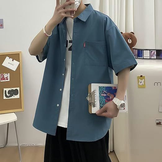 メンズシャツ 半袖 ゆったりサイズ カジュアルシャツ 楽天市場】白鯨 Light 半袖シャツ 大きいサイズ メンズ 夏