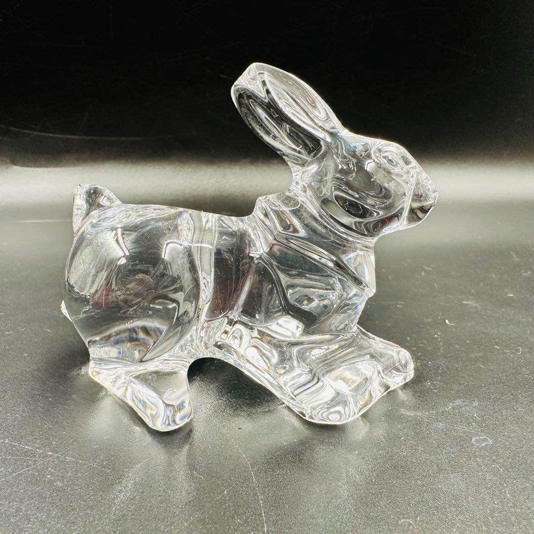Y-4235】Baccarat バカラ 置物 うさぎ 兔 クリスタルガラス Y-4235】Baccarat バカラ 置物 うさぎ 兔 クリスタルガラス