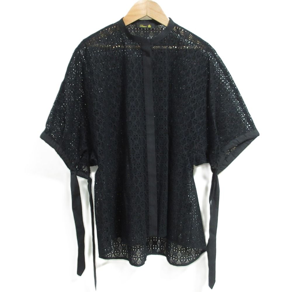 ドゥロワー ウールギャザーブラウス レディース 1 ブラック/黒【中古  