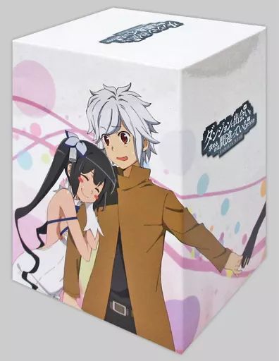 特典系収納BOX(キャラクター)　ヘスティア＆アイズ・ヴァレンシュタイン アニメイラスト描き下ろし収納BOX 「Blu-ray/DVD ダンジョンに出会いを求めるのは間違っているだろうか」 とらのあな全巻購入特典 中古】特典系収納BOX(キャラクター) ベル＆ヘスティア＆アイズ