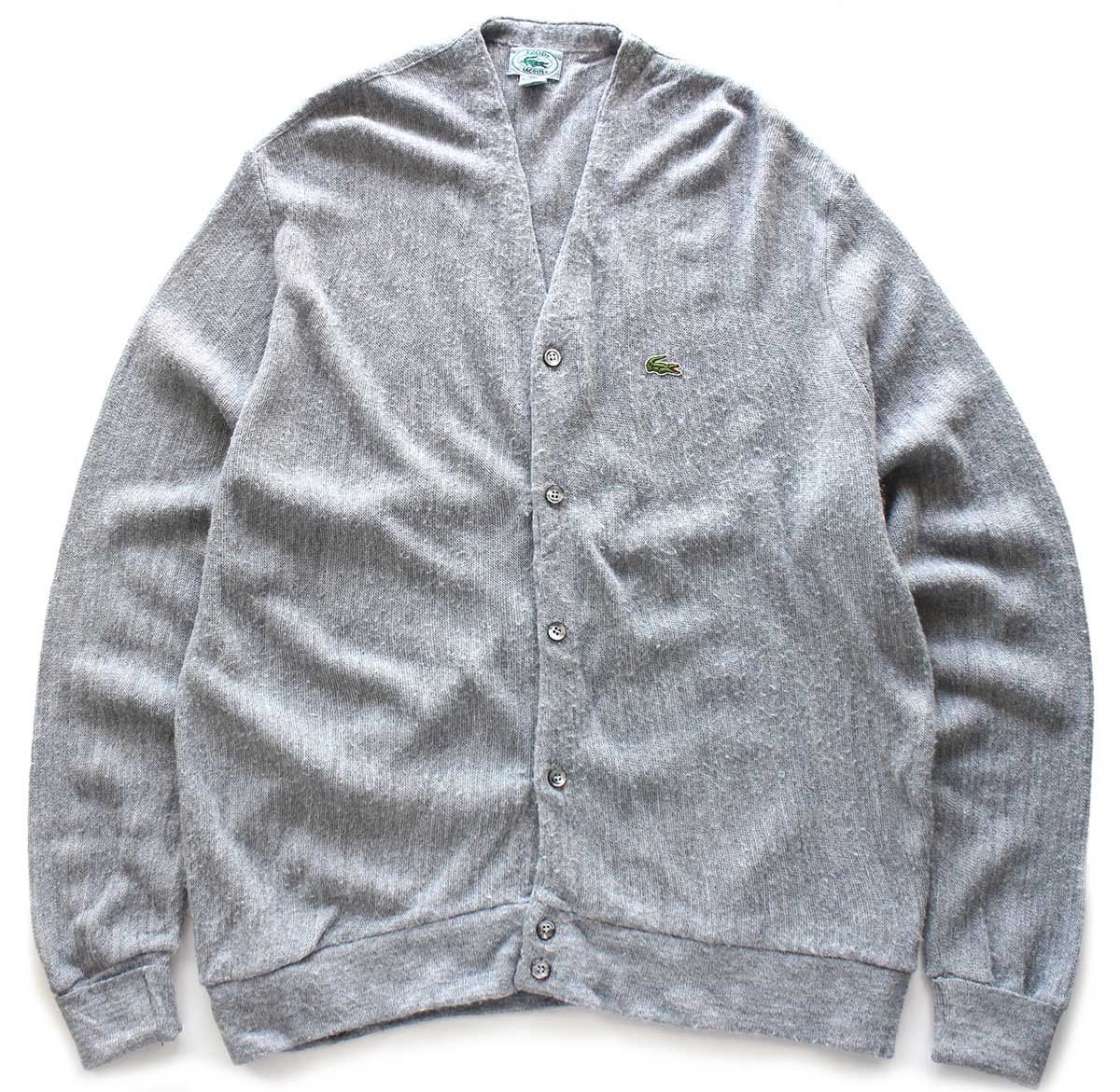 90s USA製 IZOD LACOSTE ラコステ ワンポイント パール編み