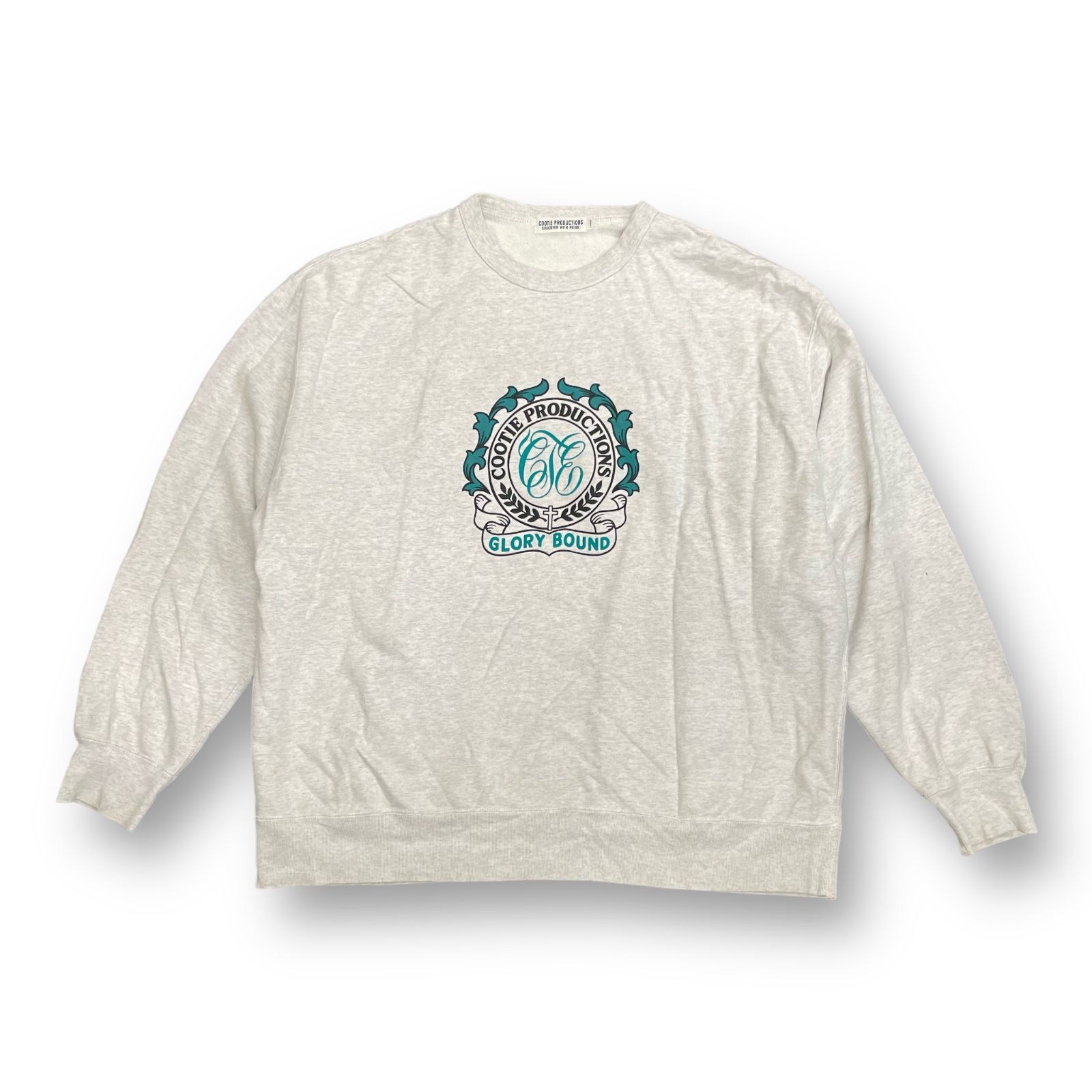 COOTIE PRODUCTIONS 21AW Print Crewneck Sweatshirt EMBLEM プリント 