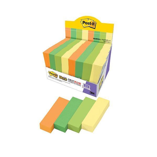 3M Post-it ポストイット 強粘着見出し マルチカラー6 増量パック 3