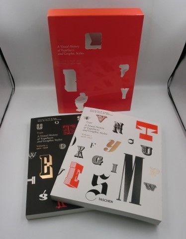 【TAKA17-98】TASCHEN　Type. A Visual History of Typefaces and Graphic Styles　洋書　2冊組　デザイン