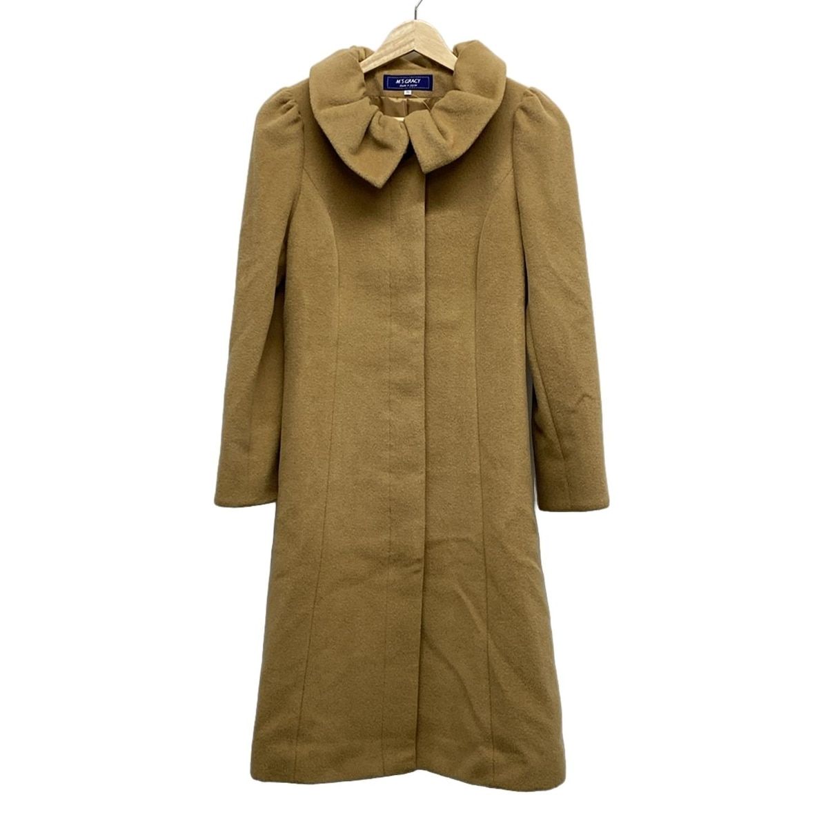 M S GRACY エムズグレイシー コート サイズ36 S レディース - ライトブラウン 長袖 パール 秋 冬