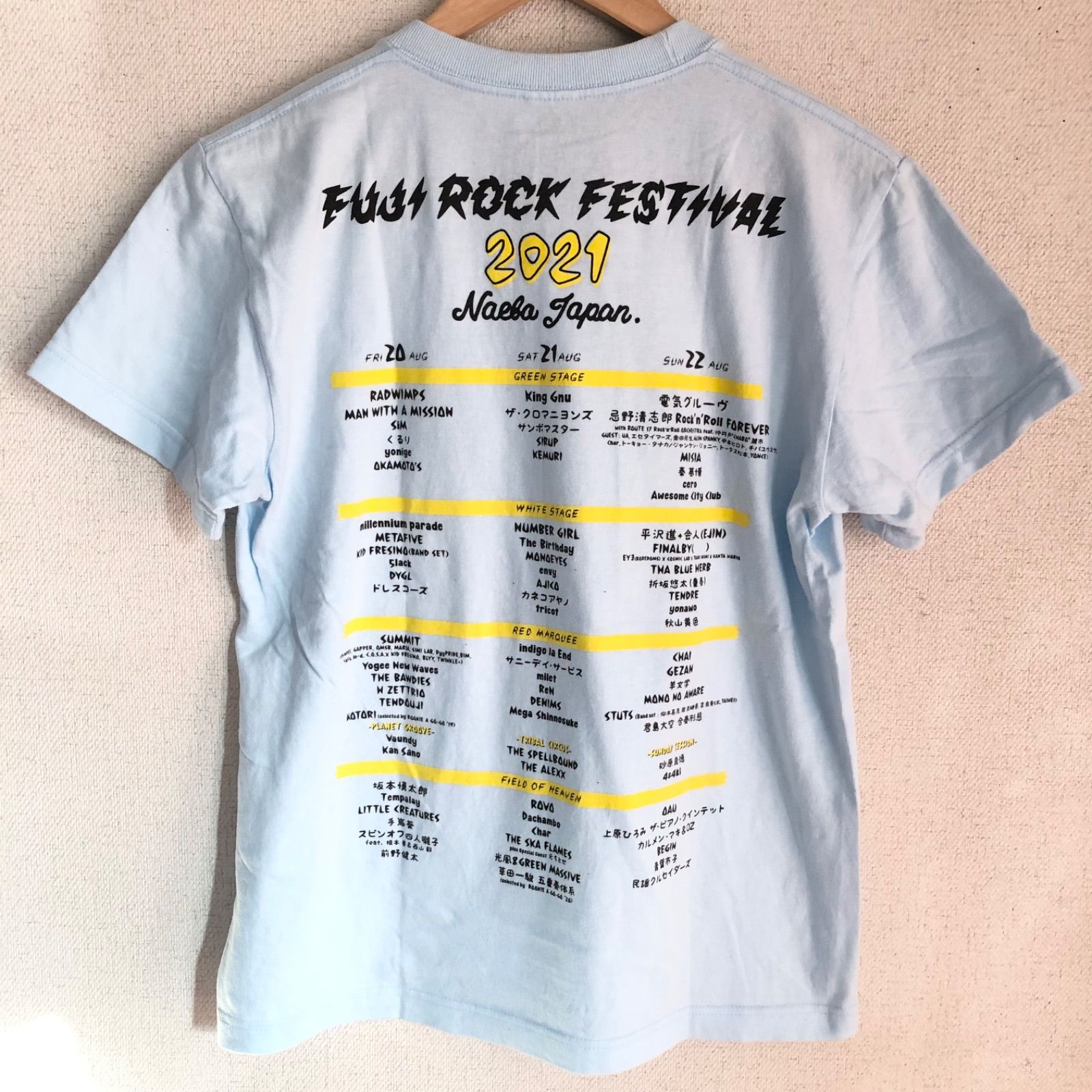 w^)b FUJI ROCK FESTIVAL フジ ロック フェスティバル 2021 Tシャツ