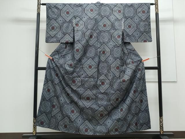 平和屋着物○本場大島紬 龍郷絣 菱花文 正絹 逸品 CAAS0368th - メルカリ