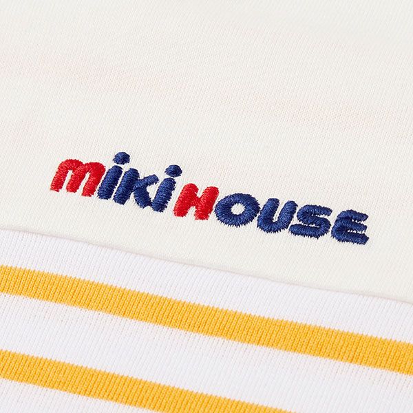 お値下げ【新品タグ付】ミキハウス　今季ボーダー90・120サイズ2点セット ○30％OFFセール○ミキハウス mikihouse ボーダー 長袖Tシャツ