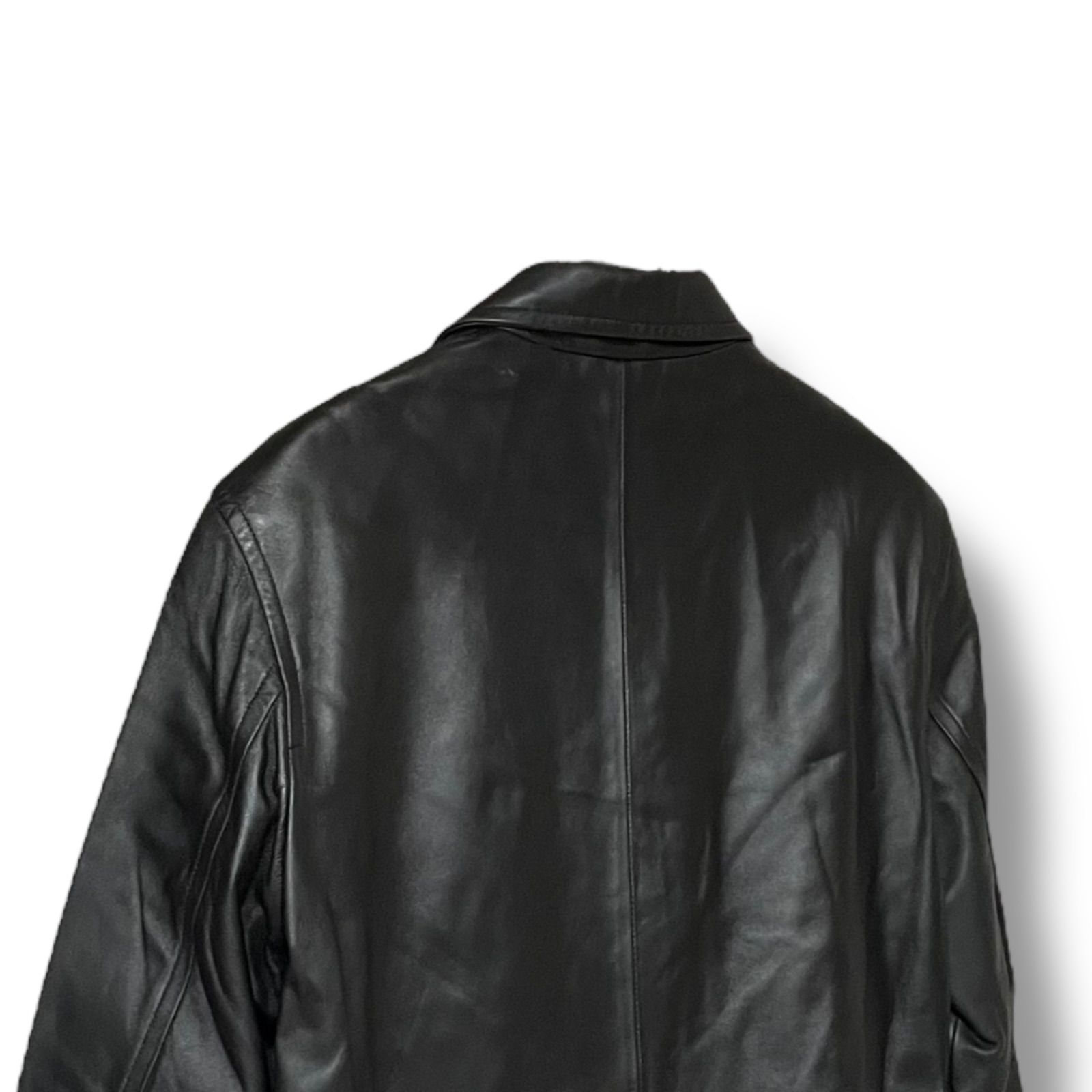 MICHIKO LONDON KOSHINO ミチコロンドンコシノ ブラック レザーコート